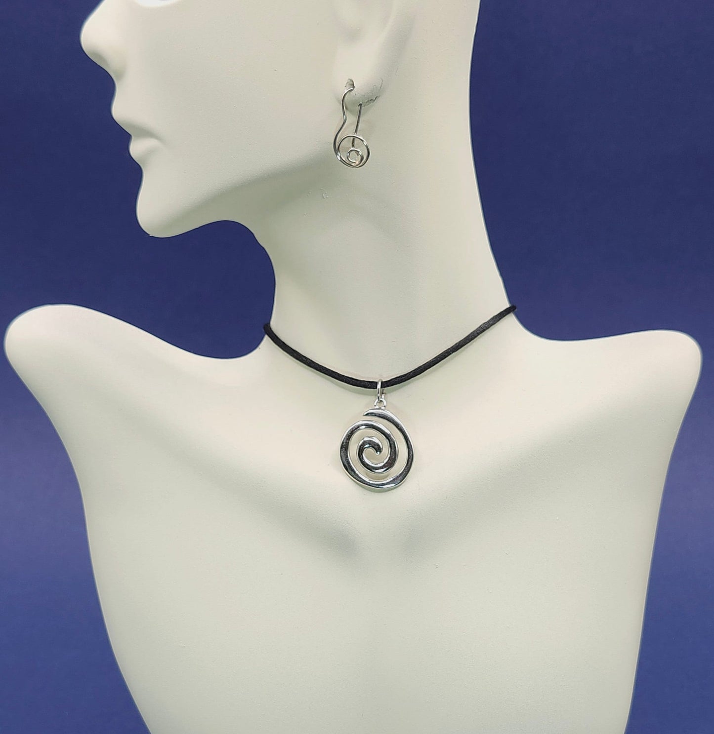 Swirl Necklace, Y2K necklace, Spiral necklace, Protection necklace, Gift for daughter, Talisman necklace, Amulet Necklace, Boyfriend necklace, Protection amulet, Adjustable length