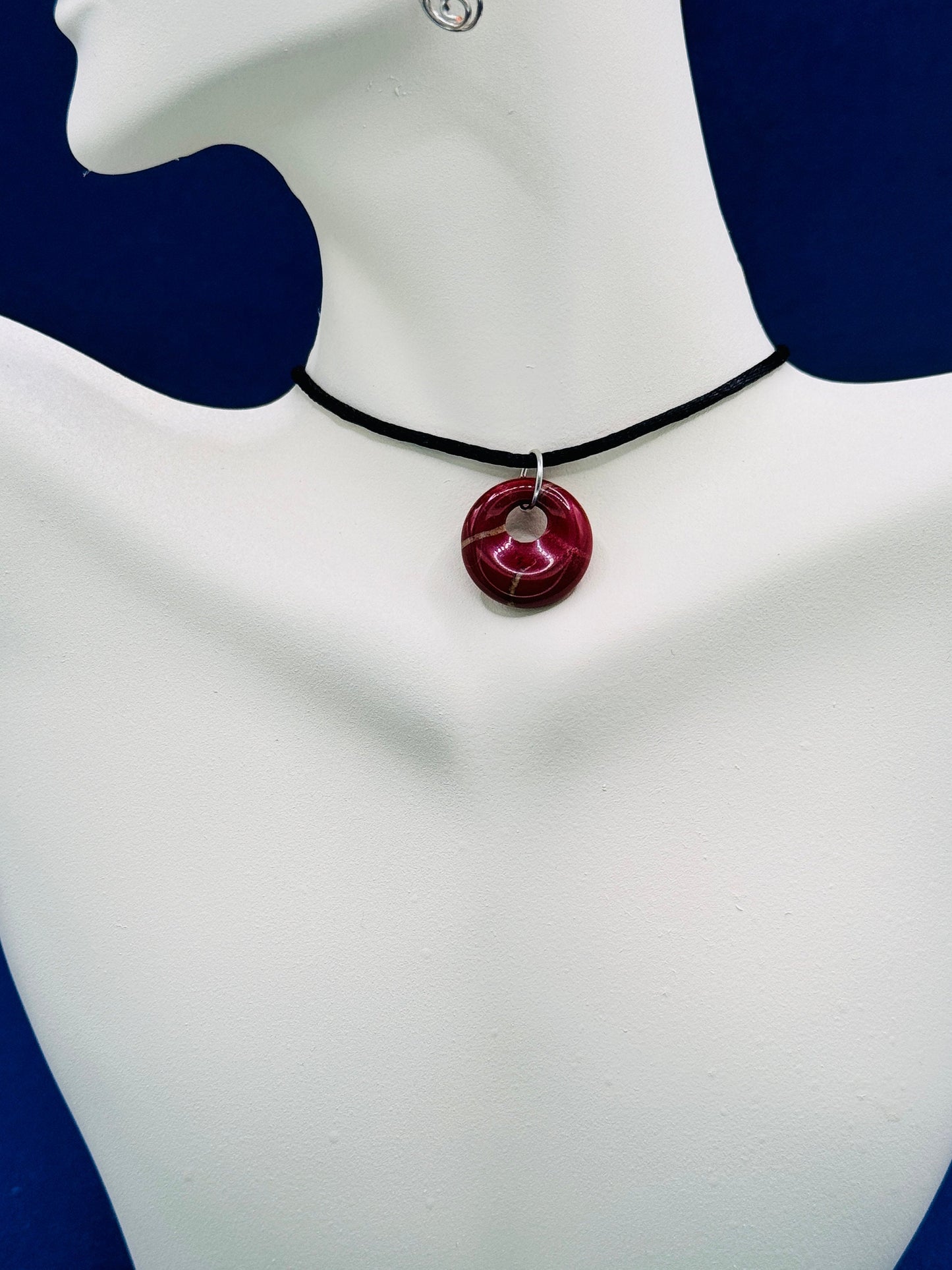 Agate necklace, Y2K necklace, thank you gift, Protection necklace, simple necklace, everyday necklace, Evil Eye Necklace, mom necklace, best friend necklace, 21st birthday, 30th birthday, daughter necklace, Circle necklace