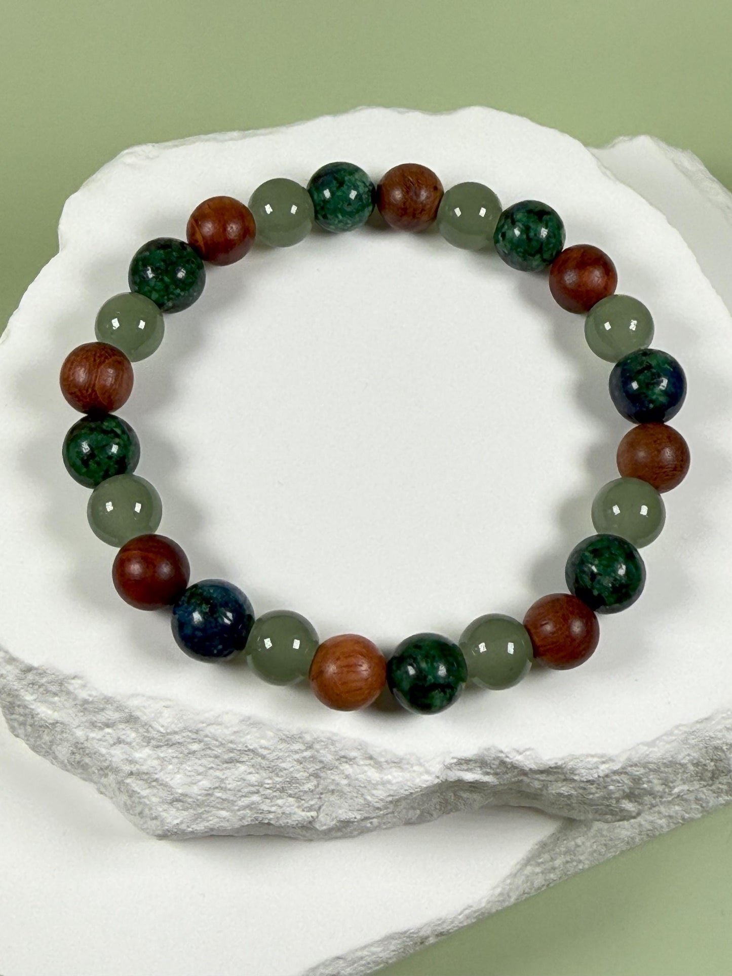 Wealth & Prosperity Crystal Bracelet: Citrine, Aventurine, Tiger's Eye