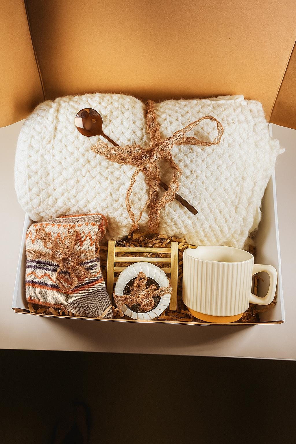 Thanksgiving Gift Box, Fall Spa Gift Set, Autumn Self Care Package, Hygge Fall Gift Box, Hello Fall Care Package, Fall Gift Basket, Cozy Fall Gift, Seasonal Gift Box, Hygge Fall Gift Basket: Thanksgiving Gift Box - Cozy Care Package with Spa and Self-Care Items