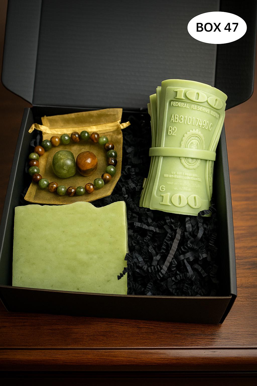Prosperity Gift Set Manifest Money Attract Money Wealth Bracelet for Men & Woman Wealth Maker Bracelet Prosperity Crystals Gift for Her Him
