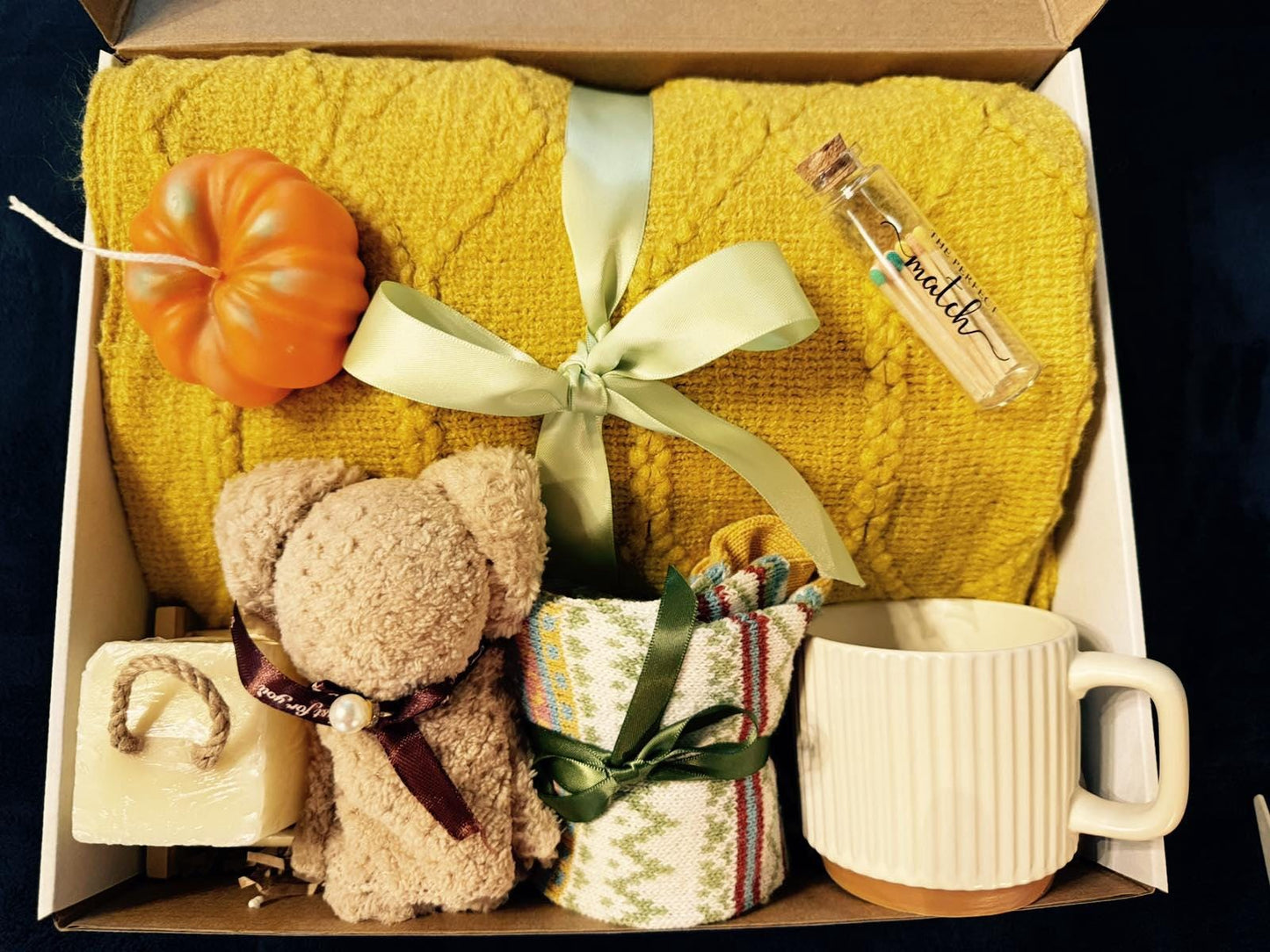 Care Package for Her Personalized Birthday Gift Birth Flower Bday Gift for Her Gift for Best Friend Hygge Gift Box Self Care Gift Box