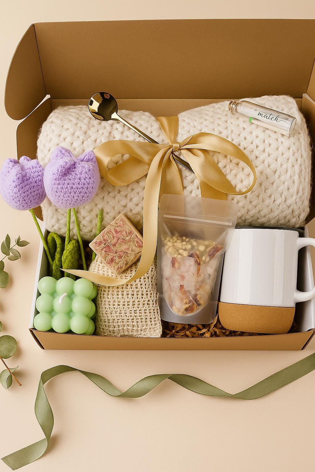 Care Package for Her Personalized Birthday Gift Birth Flower Bday Gift for Her Gift for Best Friend Hygge Gift Box Self Care Gift Box