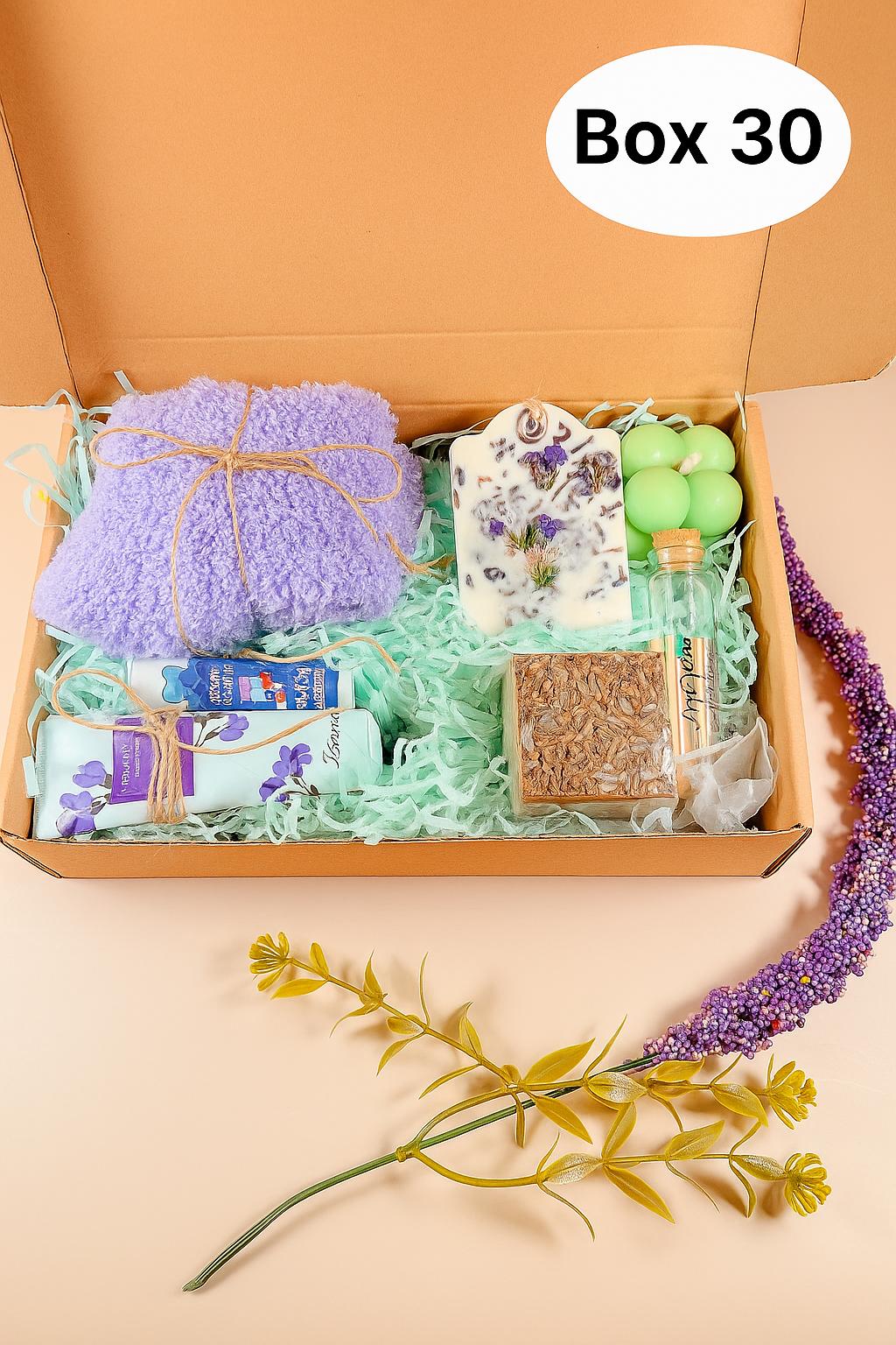 Fall Gift Basket: October Gift Box - Cozy Blanket Care Package with Spa and Self-Care Items