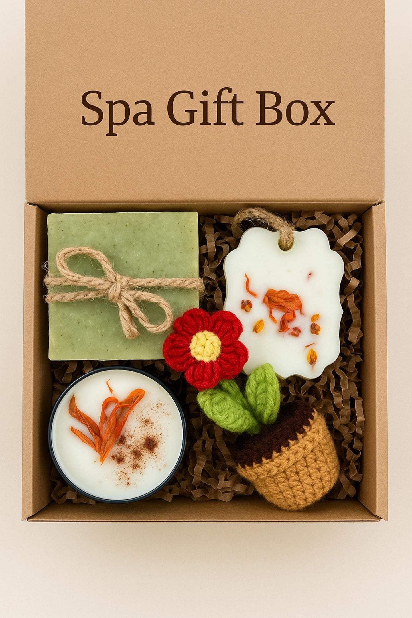eco friendly self care, natural spa gift box, handmade soap set, candle gift box, botanical sachet gift, zero waste spa gift, eco pampering gift, green gift set, natural bath box, eco friendly gift her, relaxing self care set, eco holiday gift, sustainable spa kit