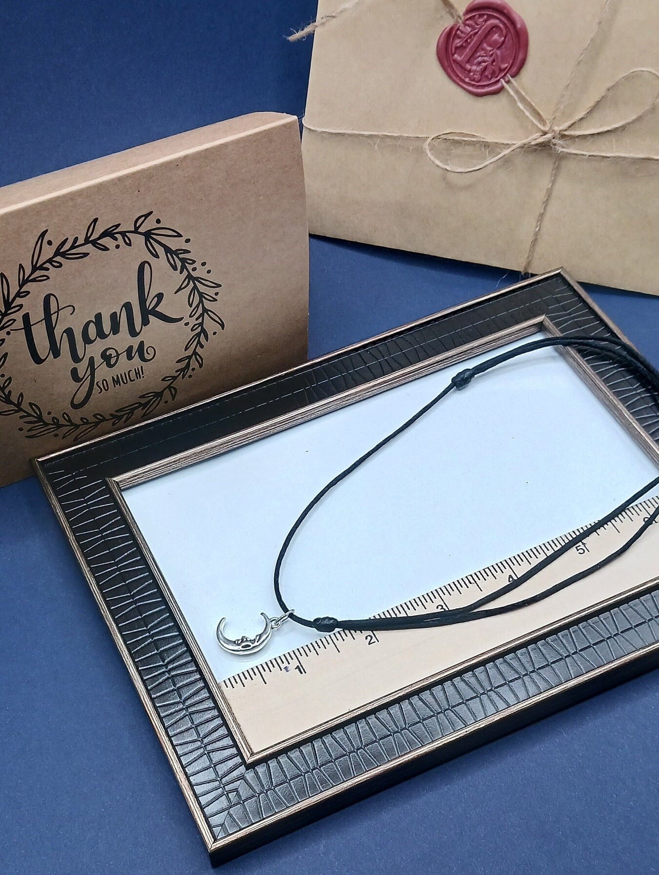 Crescent moon necklace, Moon choker, Half moon necklace, Charm choker black necklace, Crescent moon choker, Black cord choker, String choker