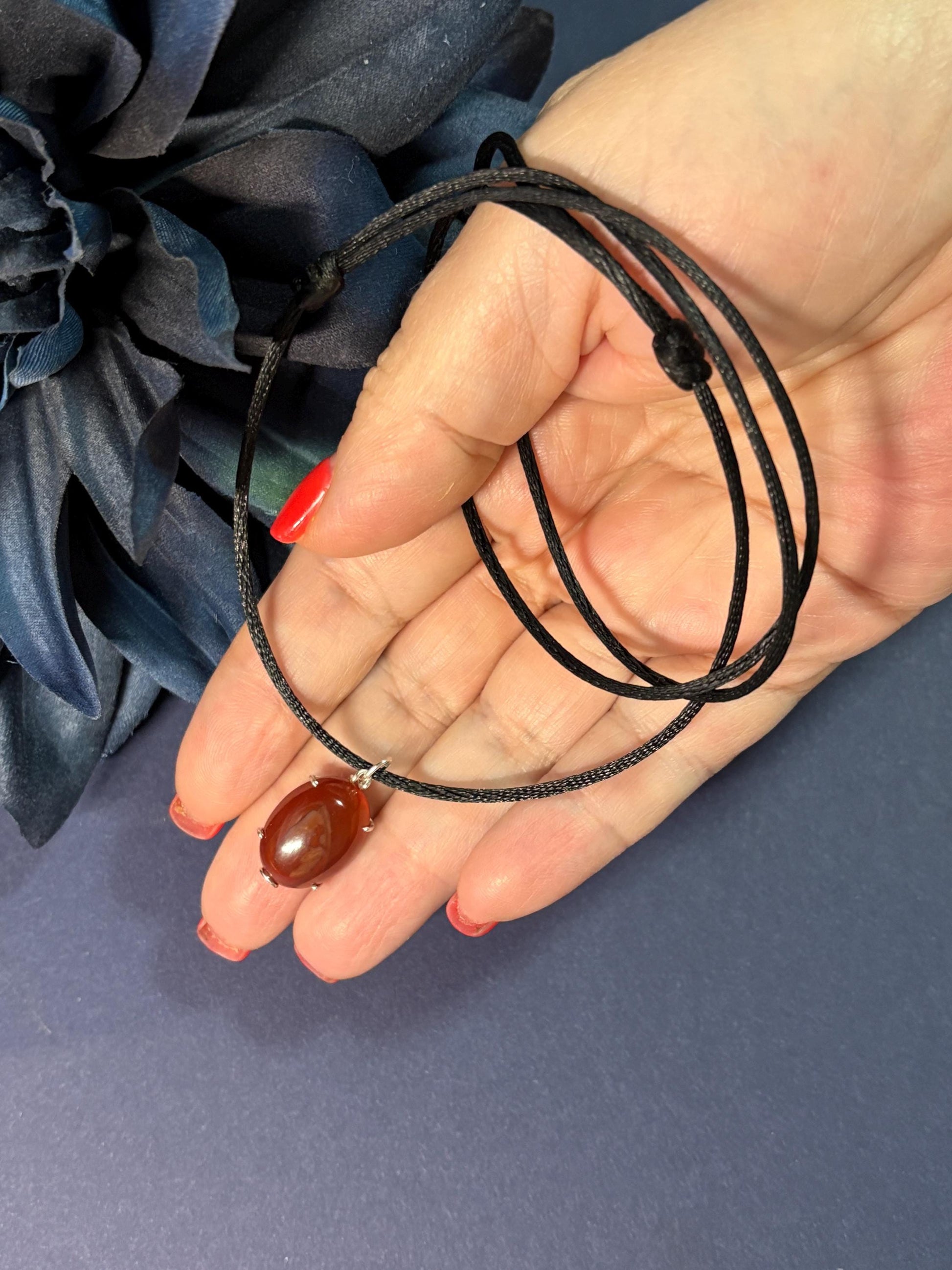 Carnelian necklace, Y2K necklace, Carnelian jewelry, simple necklace, everyday necklace, happy birthday, 30th birthday gift, 40th birthday gift, Protection necklace, Mama necklace, Big sister gift, estate jewelry, Godmother gift