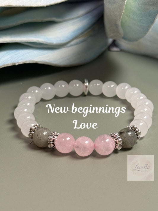 bachelorette beaded, protection daughter, travel sister for, meditation spiritual, metaphysical healing, adjustable accessory, fashionable bohemian, layering holistic, personalized balance, handmade delicate, minimalist colorful, iridescent crystal, shimmering jewelry