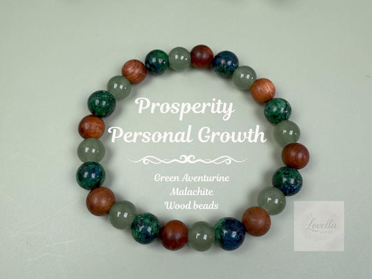 Money Wealth Bracelet for Men Manifest Money Attract Money Wood Beads Bracelet Prosperity Crystals Beaded Birthstone Bracelet for Women