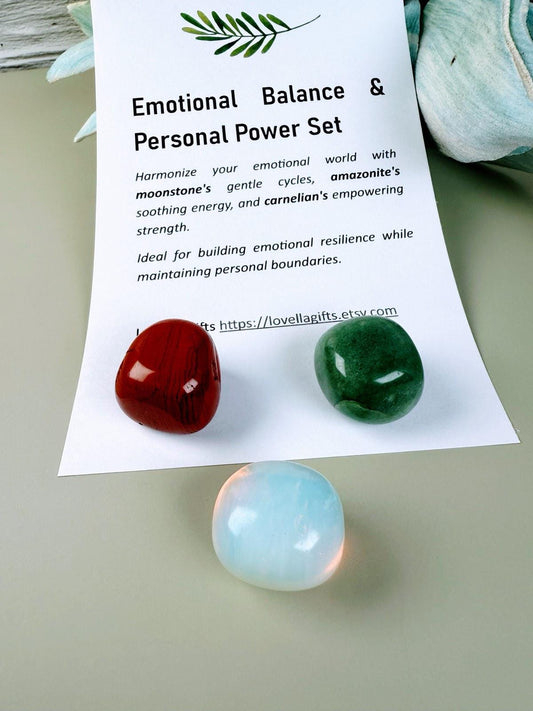Stress Relief Gift - Real Crystal Meditation Stones, Crystal Jewelry, Pocket hug