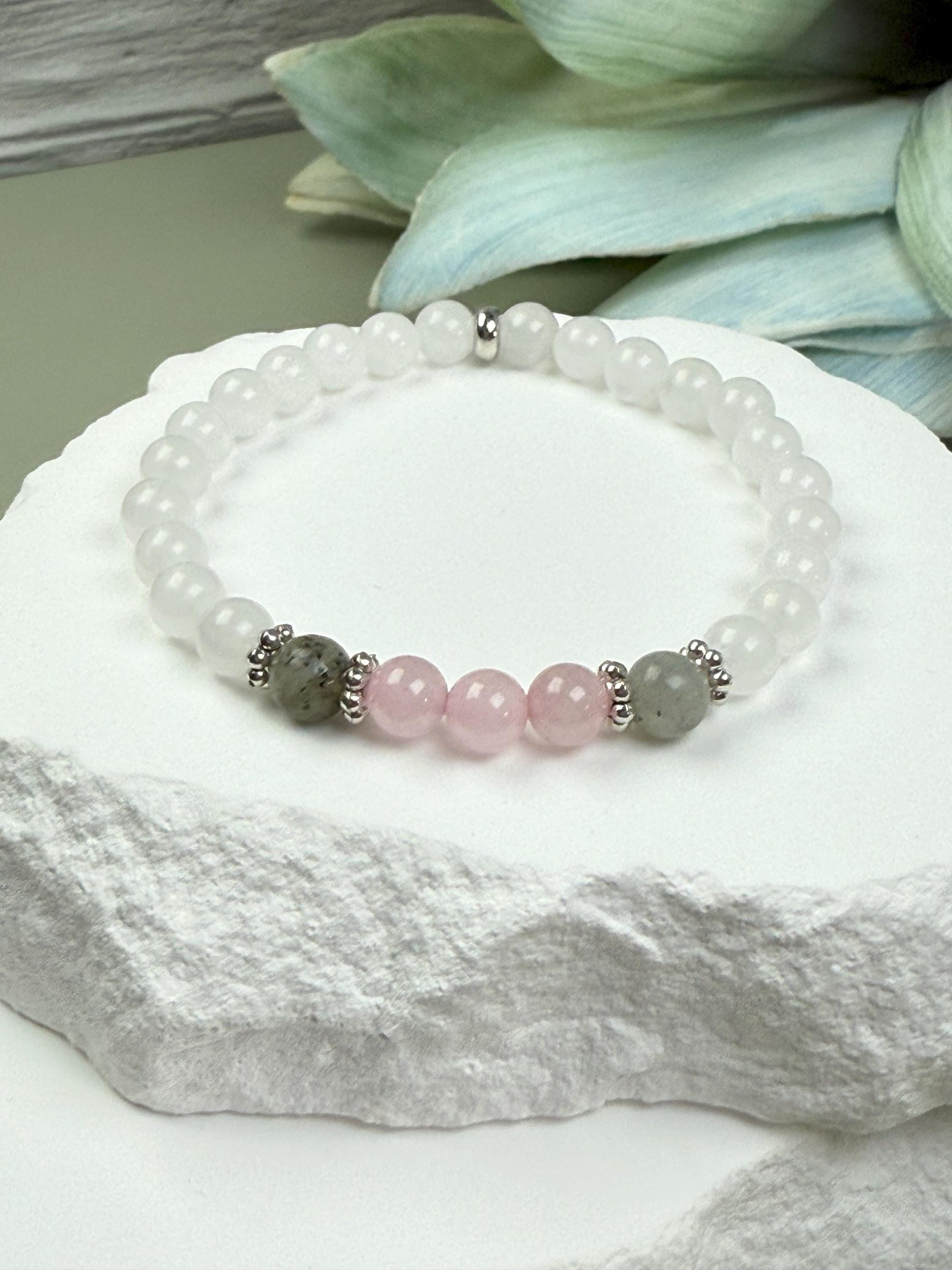 Matching bracelets Gift Mother Daughter Bracelet Set Family Reunion Labradorite jewelry Birthday Gift for Daughter Mothers Day Gift for Wife
