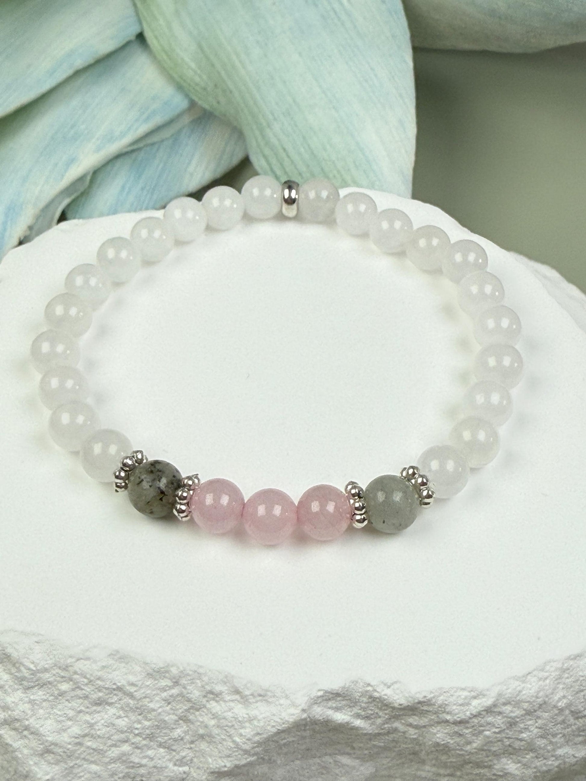 Matching bracelets Gift Mother Daughter Bracelet Set Family Reunion Labradorite jewelry Birthday Gift for Daughter Mothers Day Gift for Wife