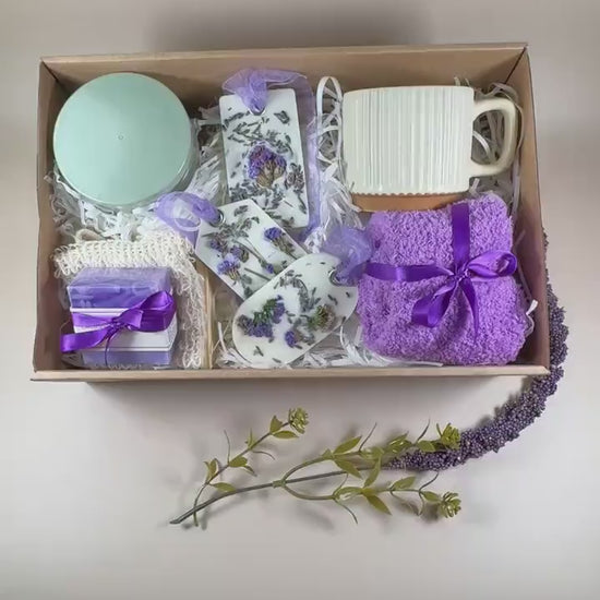 Personalized Birthday Gift Box: Spa & Cozy Care Package for Her