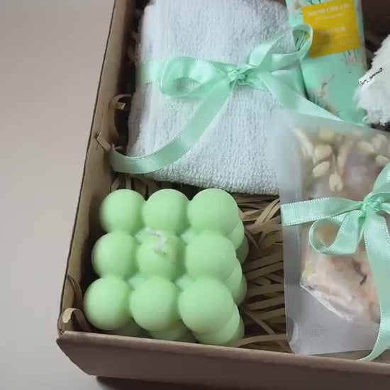 Luxury Care Package for Her – Spa Gift Set with Handmade Bath Salts, Soap and Pamper Treats – Comfort & Self-Care Gift