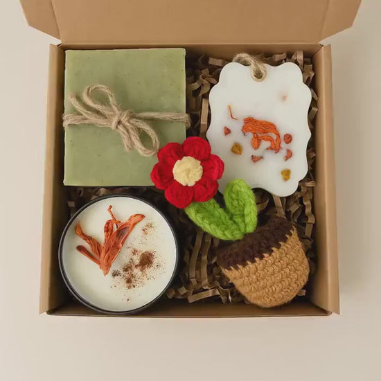 Eco Friendly Self Care Box - Spa Set, Natural Relaxation, Handmade Soap