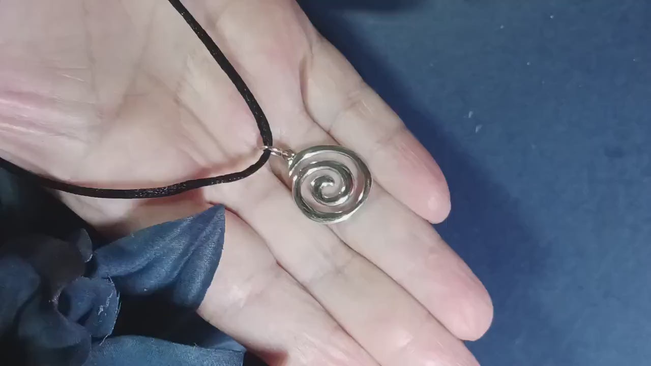 Spiral Protection Y2K necklace, Thank you Big sister gift